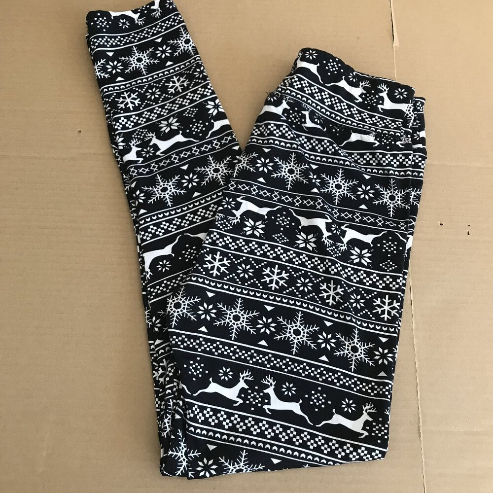 With Love Derek Christmas Leggings L